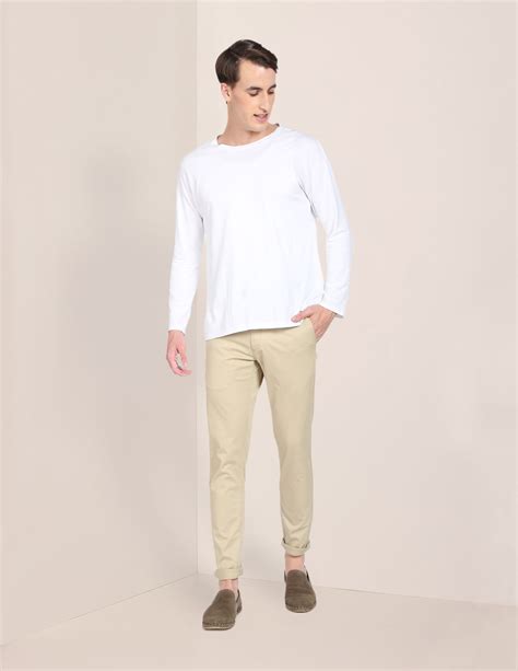Buy Men Austin Trim Fit Stretch Chinos Beige|U.S. Polo Assn. India