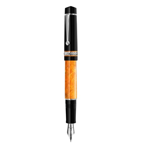 Buy Delta Dolce Vita DV 2.0 Premiere Black Orange Fountain Pen | Delta ...