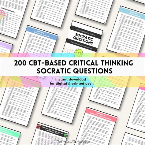 Socratic Questions Cbt-based Critical Thinking Socratic Questions ...