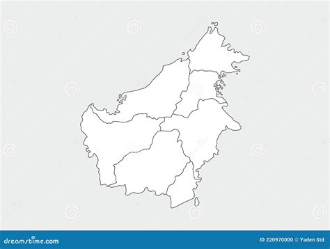 Simple Administrative, Political and Road Map Vector Map Stock Vector - Illustration of country ...