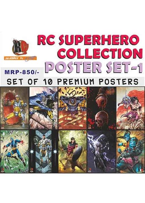 Raj Comics Official Merchandise: RC Superhero Collection Poster Set 1 ...