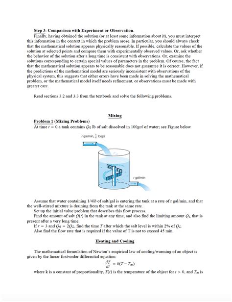 Image result for Modeling with First Order Equations