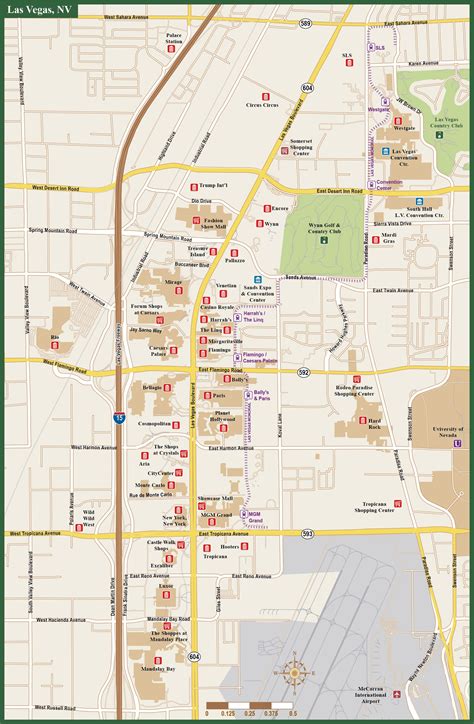 Las Vegas Downtown Map Printable