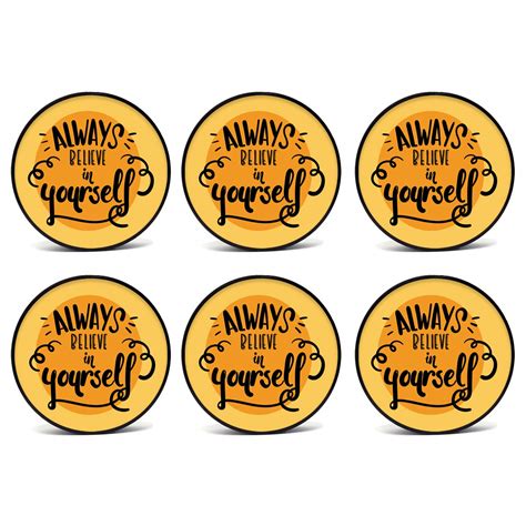 CrazyInk® Premium Always Believe in Yourself Printed Coasters | HD ...