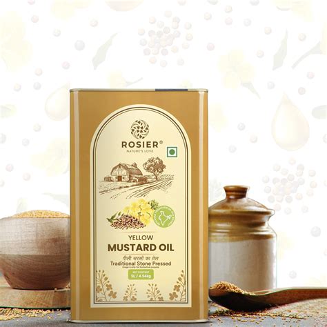 Stone Pressed Yellow Mustard Oil – Cold-Pressed, Chemical-Free & Rich ...