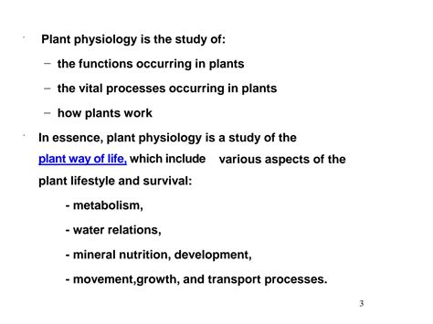 SOLUTION: Introduction to plant physiology - Studypool