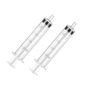 Labxport Plastic Syringe 20ml for Liquid Measuring Syringes Without ...
