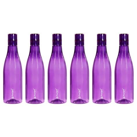PEARLPET Azzure BPA-free Plastic Water Bottle Set of 6 Pcs, Each 1000m ...