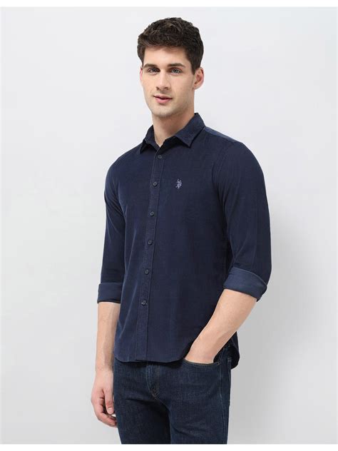 Buy U.S. Polo Assn. Denim Co. Mens Corduroy Regular Fit Shirt Online