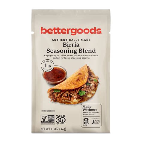 bettergoods Birria Seasoning Blend, 1.3 oz, Mild Spice, Chilies, Spices ...