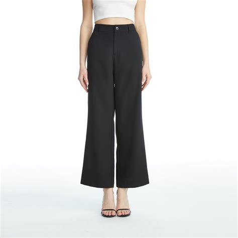 GEMMA+JANE Women's Wide Leg Pants High Waisted Casual Work Trousers ...