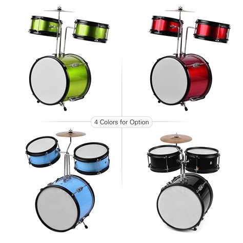 Buy Ametoys Kids Children Junior Beginners 3-Piece Drum Set Drums Kit ...