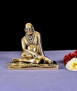 Buy Brass Swami Samarth Murti Stiting On Stand Idol Home Office Temple ...