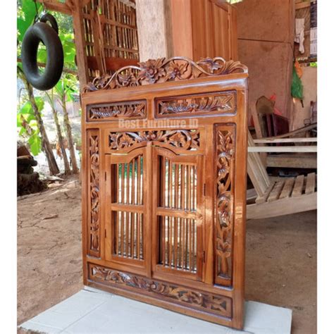 Jual Pigura Cermin Hias Jendela Krepyak Ukir Kayu Jati - Jakarta ...