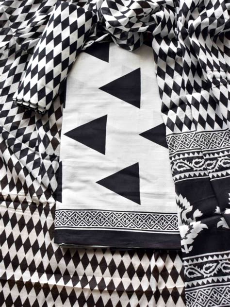 Black note Cotton 3 pc suit set