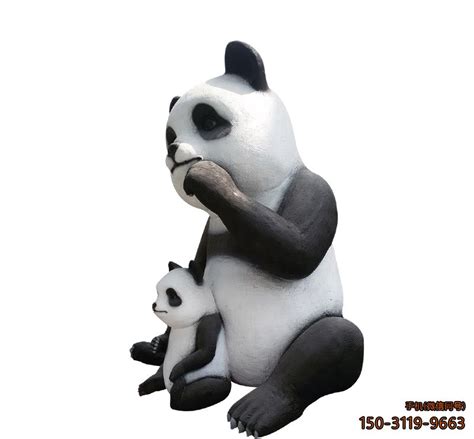 DR钻戒《求婚大熊猫》户外熊猫雕塑-梅花网