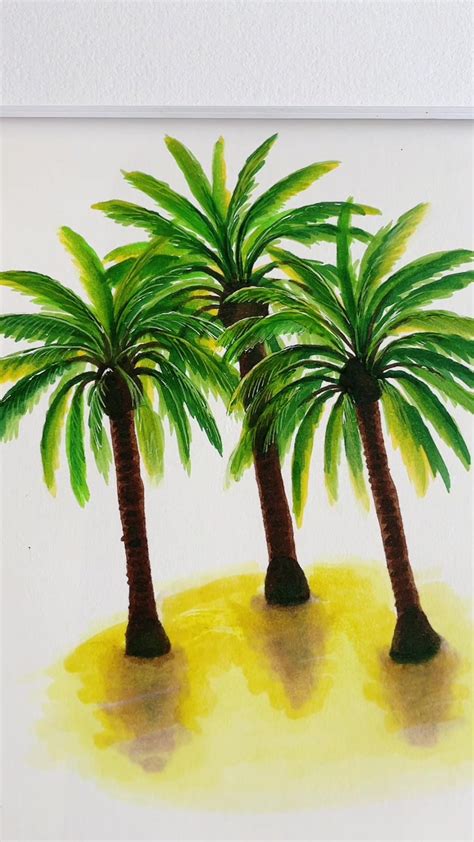 Image result for Simple Palm Tree Drawing