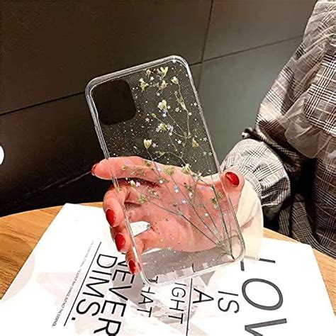 KC Back Cover for Samsung Galaxy A14 5G, Epoxy Real Dried Flowers ...