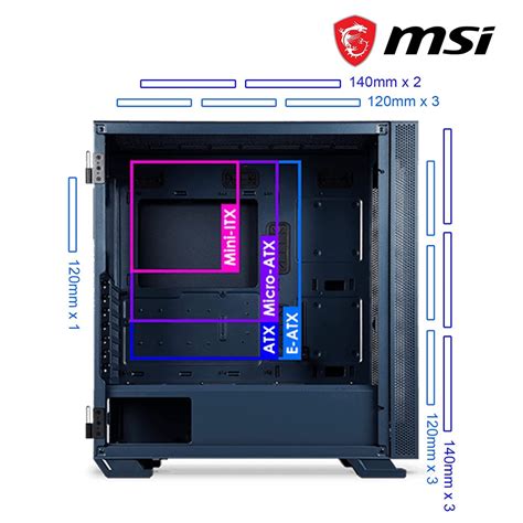Msi MAG Vampiric 300R Pacific Blue Gaming Cabinet