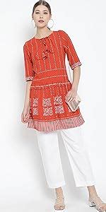 Yash Gallery Women's Denim Embroidered A-Line Kurta for Women ...