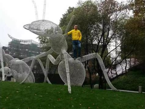 广州同创誉城地产不锈钢蚂蚁雕塑项目-园林景观作品-筑龙园林景观论坛