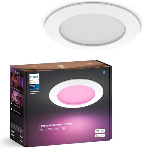 Philips Hue Smart Slim Recessed White Ceiling Flush Light 14cm • Price