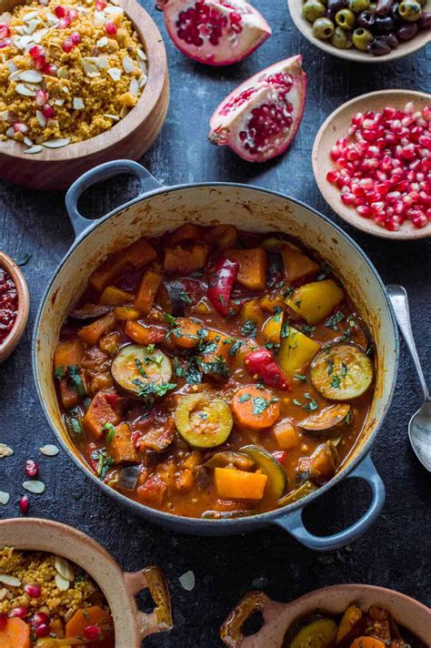 Vegetable Tagine With Almond And Chickpea Couscous - Domestic Gothess