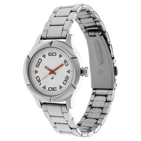 Buy Online Fastrack Quartz Analog White Dial Stainless Steel Strap ...
