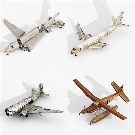 Crash Plane 3D Models FBX - .fbx download - Free3D