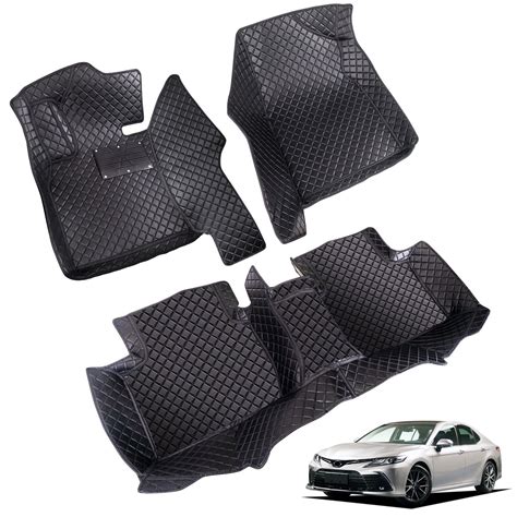 Car Floor Mats Custom Fit for Toyota Camry 2018-2023 Full Set PU ...