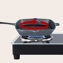 Buy Wonderchef Forza Cast-Iron Grill Pan, Pre-Seasoned Cookware ...