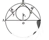 In the given figure, ABC is a right triangle inscribed in a circle of ...