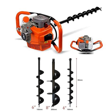 Buy OU BEST CHOOSE 52cc 2-Stroke Post Earth Auger Hole Digger Fence ...