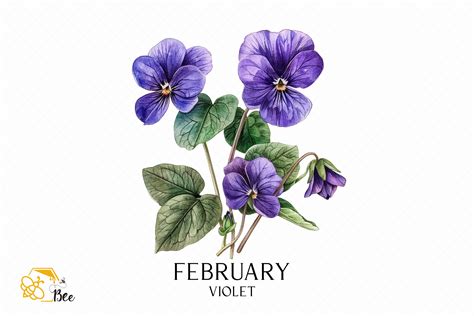 Birth Month Flower Png, February Graphic by Bee.design · Creative Fabrica