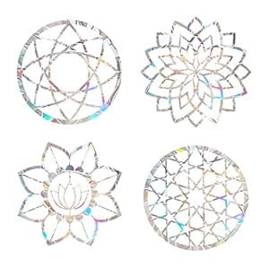 Buy EACILLES Mandala Static Window Clings Anti Collision Window Decals ...