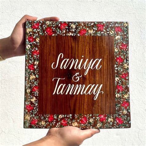 Floral Confetti Name plate – Local Nation