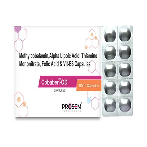 Cobaben OD - Methylcobalamin, Alpha Lipoic Acid,Thiamine Mononitrate ...