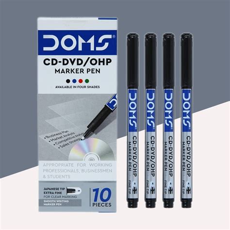 Doms CD DVD Marker - Black ( Pack Of 1 ) – Fetch N Buy