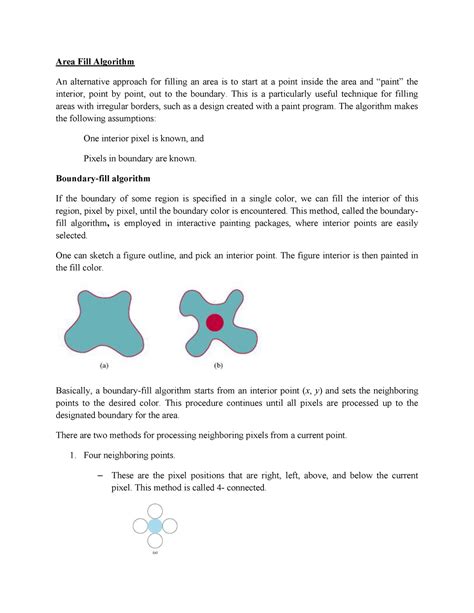 Image result for Filled Area Algorithm in Computer Graphics