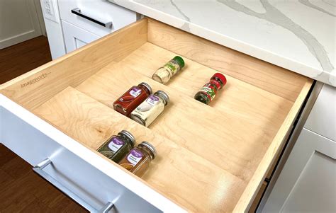 MAPLE Custom Kitchen Spice Rack Drawer Organizer Insert Tray - Etsy
