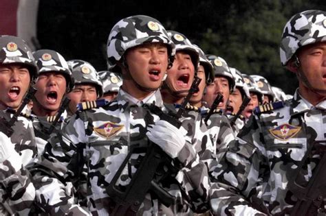 中国軍事パレード 国庆50周年1999阅兵 步兵方队2