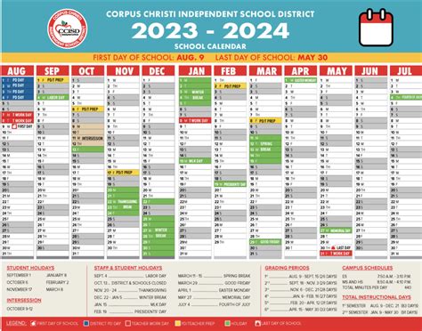 CCISD 2023-2024 Calendar! - The Texan Times