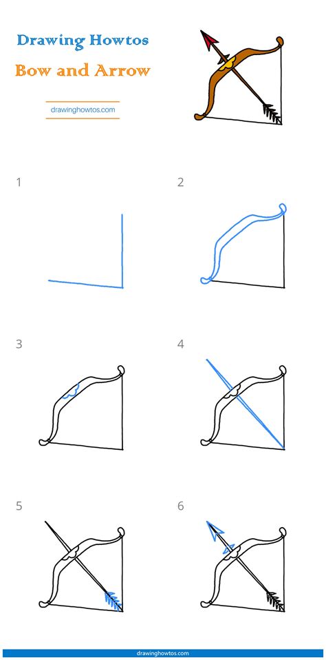 How to Draw a Bow and Arrow - Step by Step Easy Drawing Guides ...