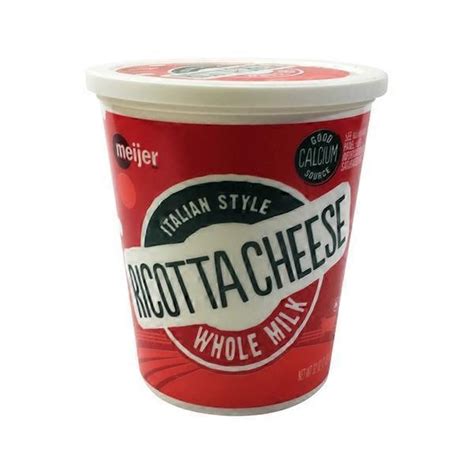 Meijer Italian Style Ricotta Whole Milk Cheese (32 oz) Delivery or ...
