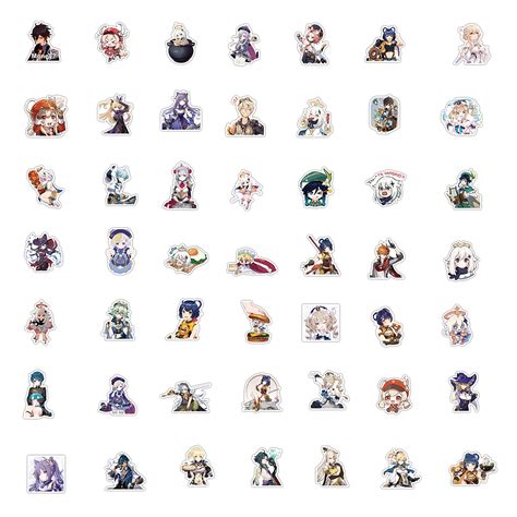 200PCS Genshin Impact Stickers Genshin Impact Sticker Pack Genshin ...