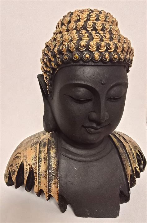 Buy Regalia Polyresin Buddha Head Statue Ideal for Home Living Room and ...