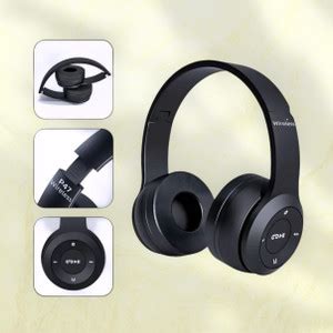 TWS All-Day Headphones with Mic & SD Card, Long Playtime_YJ Bluetooth ...