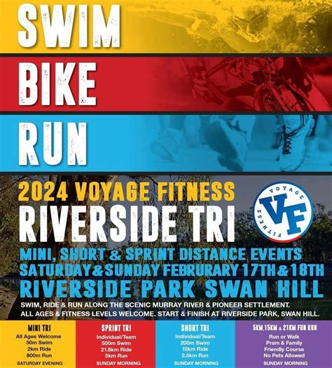 Voyage Fitness Riverside Tri 2024, Riverside Park, Swan Hill, 17 ...