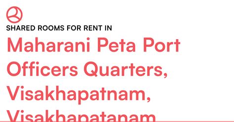 Maharani Peta Port Officers Quarters, Visakhapatnam... – Roomies.co.in