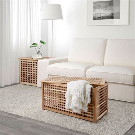 HOL storage table, acacia, 98x50 cm (385/8x195/8") - IKEA